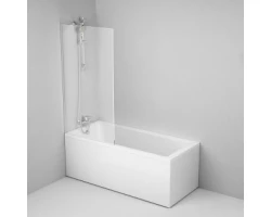 [389543] Акриловая ванна Am.Pm Gem 170 x 70 см, W90ASET-170W90BS80CT, с каркасом и шторкой на борт ванны +58290 ₽