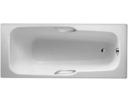 [81125] Чугунная ванна Jacob Delafon Prelude, 170 х 70 см, с отверстиями для ручек, ножки в подарок, E2924-00 +93179 ₽