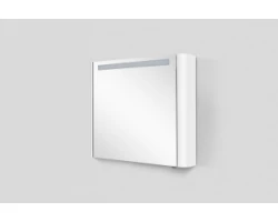 [238301] Зеркальный шкаф Am.Pm Sensation M30MCL0801WG, цвет - белый глянец, с подсветкой, левый, 80 см +282290 ₽