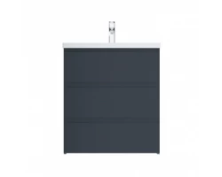 [360773] Тумба под раковину Am.Pm Gem S M91FSX0752GM, напольная, 75 см, 3 ящика, со встроенной ступенькой для детей, графит мато +24369 ₽