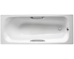 [81126] Чугунная ванна Jacob Delafon Melanie, 170 x 70 см, ножки и слив-перелив в подарок, цвет белый, E2925-00 +49410 ₽
