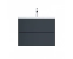 [360770] Тумба под раковину Am.Pm Gem M90FHX07522GM, подвесная, 75 см, 2 ящика push-to-open, графит матовый +23290 ₽