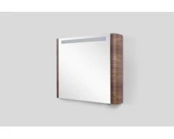 [238304] Зеркальный шкаф Am.Pm Sensation M30MCL0801NF, цвет - орех, с подсветкой, левый, 80 см +301390 ₽