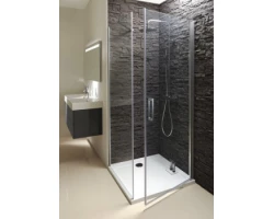 [302875] Душевой уголок Jacob Delafon Contra, 90 см, с распашной дверью, профиль хром, стекло прозрачное, E22T91-GA/E22FT90-GA +57290 ₽