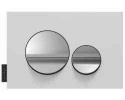 [348915] Панель смыва Jacob Delafon E20859-CP-MWH, матовый белый и глянцевый хром +8096 ₽