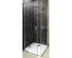 [302884] Душевой уголок Jacob Delafon Contra, 100 см, E22T121-GA/E22FT100-GA, с распашной дверью, профиль хром, стекло прозрачно +92660 ₽