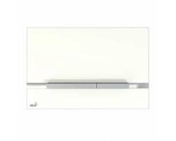 [313978] Стеклянная кнопка управления AlcaPlast STRIPE-GL1200 для скрытых систем инсталляции, белый +30067 ₽
