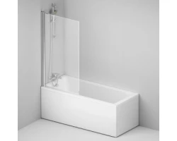 [391051] Акриловая ванна Am.Pm Gem 170 x 70 см, с каркасом, шторкой, душевым гарнитуром и смесителем (W90ASET-170D8) +84190 ₽