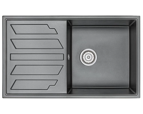 Кухонная мойка GRANULA (8601, ШВАРЦ)