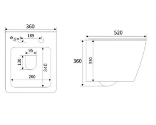 Унитаз подвесной Ganzer GZ19322-C быстросъемное сиденье с микролифтом из дюропласта