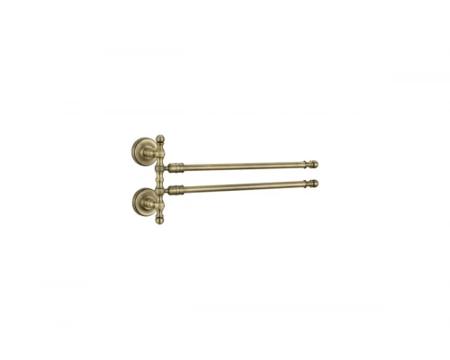 Держатель для полотенец двойной поворотный Ganzer GZ31012-D бронза