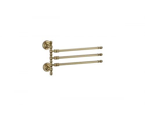 Держатель для полотенец тройной поворотный Ganzer GZ31013-E золото