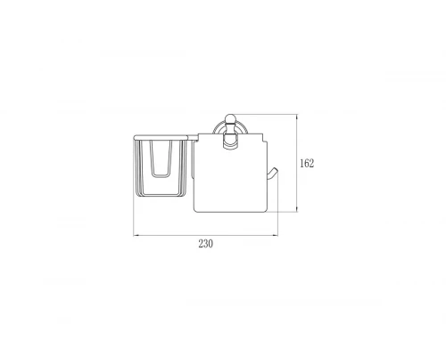 Бумагодержатель и освежителя воздуха Ganzer GZ-R31031 хром