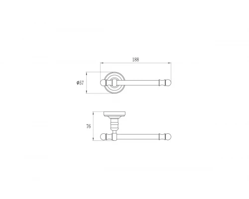 Бумагодержатель без крышки Ganzer GZ31032-D бронза