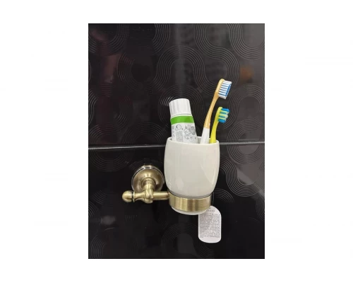 Стакан для зубных щёток Ganzer GZ31060-D бронза