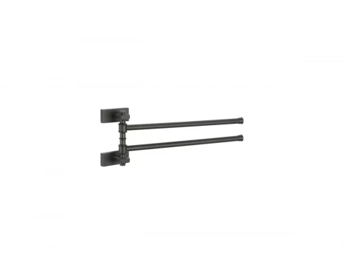 Держатель для полотенец двойной, поворотный Ganzer GZ88012-C черный