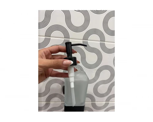 Дозатор жидкого мыла настенный Ganzer GZ88027-C черный