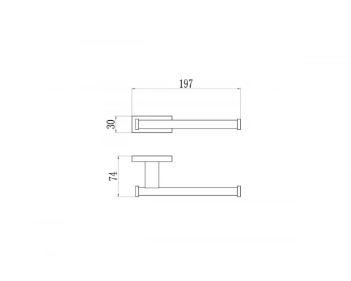 Держатель туалетной бумаги Ganzer GZ88032-F белый