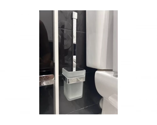 Ершик для унитаза настенный Ganzer GZ88090 стекло хром