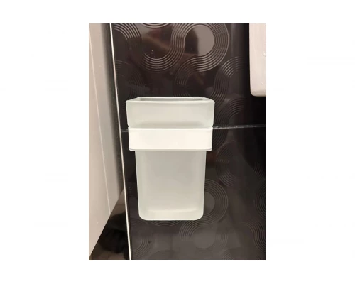 Ершик для унитаза настенный Ganzer GZ88090-F стекло, белый