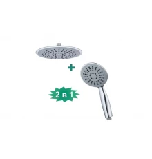 Комплект из двух душевых леек Hansen HP27-1, хром