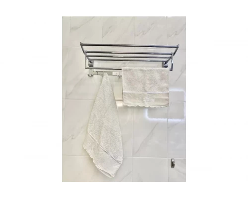 Выдвижная настенная полка для полотенец Hansen HA3207 хром