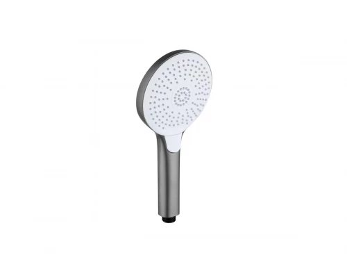 Лейка для душа 12.5*26.5 см 3-функций, кнопка Hansen H3026-3 графит/белый