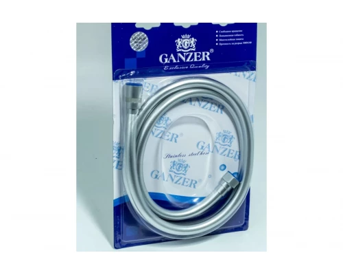 Шланг для душа силиконовый серебристый 200 см Ganzer GZ50200