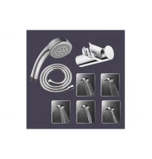 Комплект для душа (лейка, шланг, держатель) Ganzer GZ5037