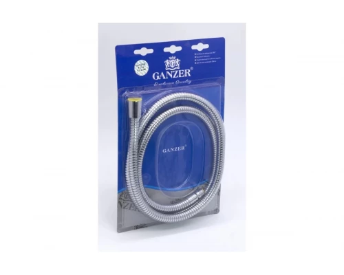 Шланг для выдвижной лейки 150см 1/2 ВР - 3/8 НР Ganzer GZ81150, хром