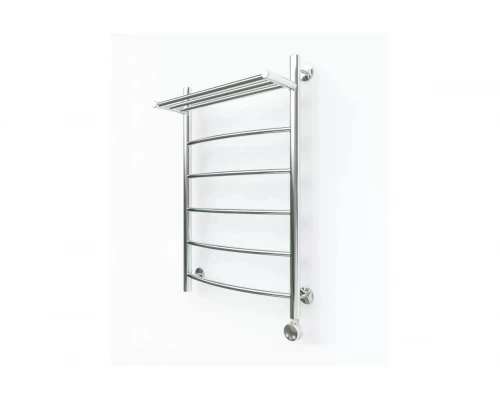 Полотенцесушитель электрический с верхней полкой лесенка 800х500 мм G2-80х50*ЭЛ*ВП