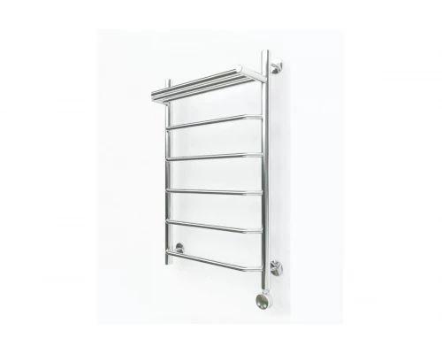 Полотенцесушитель электрический с верхней полкой лесенка 800х500 мм Ganzer G3-80х50*ВП-ЭЛ