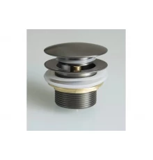 Донный клапан для ванны 1*1/2 Ganzer F-03Q графит