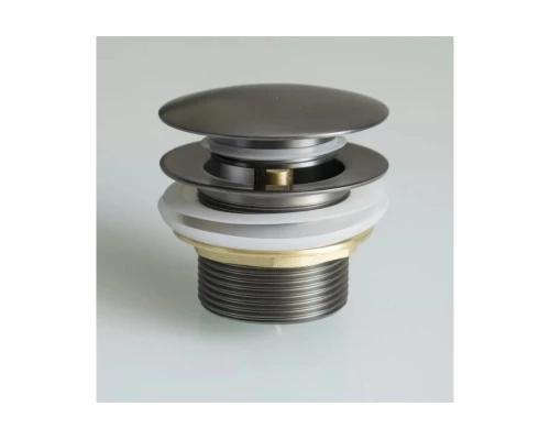 Донный клапан для ванны 1*1/2 Ganzer F-03Q графит