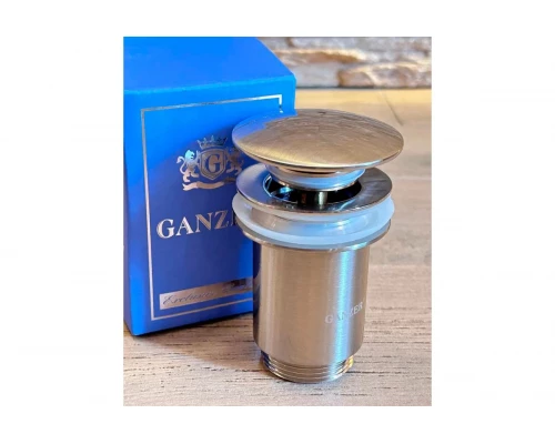 Донный клапан с переливом 1*1/4 Ganzer F-2G сатин