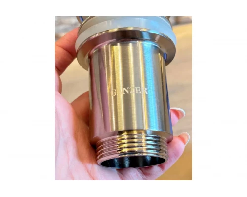 Донный клапан с переливом 1*1/4 Ganzer F-2G сатин