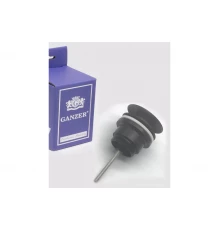 Донный клапан для раковины 1*1/4 Ganzer F-09C черный