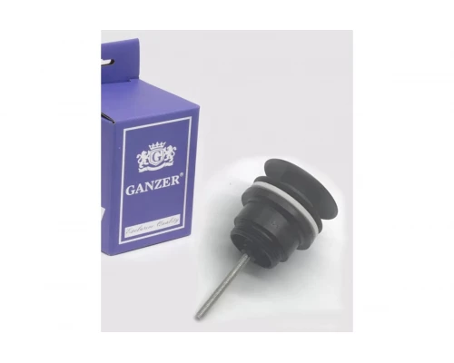 Донный клапан для раковины 1*1/4 Ganzer F-09C черный