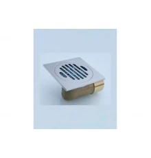 Трап угловой с обратным клапаном 10х10 Ganzer T002 хром