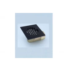 Трап угловой с обратным клапаном 10х10 Ganzer T002-C черный