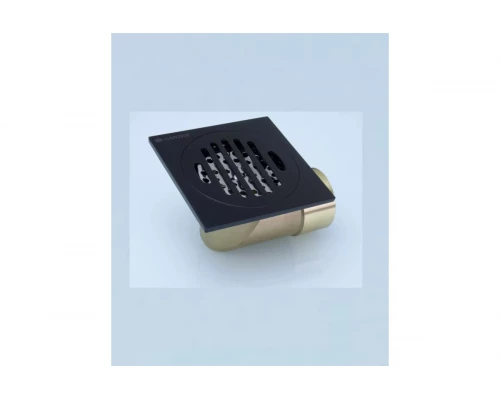 Трап угловой с обратным клапаном 10х10 Ganzer T002-C черный