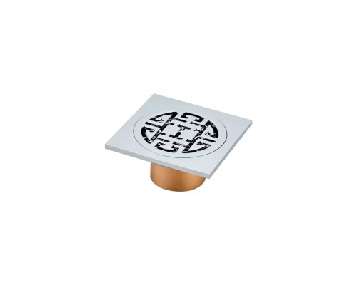 Трап прямой с обратным клапаном 10х10 Hansen H6801 хром