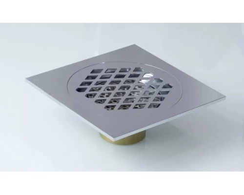 Трап прямой с обратным клапаном 15х15 Ganzer T003 хром