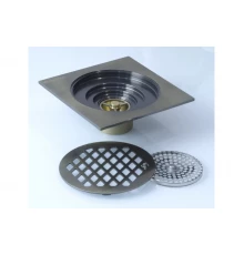 Трап прямой с обратным клапаном 15х15 Ganzer T003-D бронза