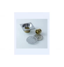 Трап прямой с обратным клапаном 10х10 Ganzer T001 хром