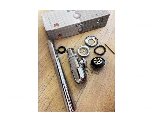 Сифон бутылочный для раковины Hansen H6607 хром