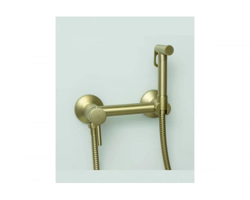 Смеситель для биде с гигиеническим душем Ganzer GZ12202-S Set матовое золото