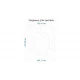 Крышка для унитаза с МИКРО. круглый (БЕЛЫЙ, д.415мм*ш.365мм) GANZER  (5/1шт)