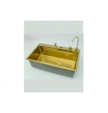 Мойка многофункциональная 75х46мм из нержавеющей стали без смесителя  Ganzer GZ46075-S