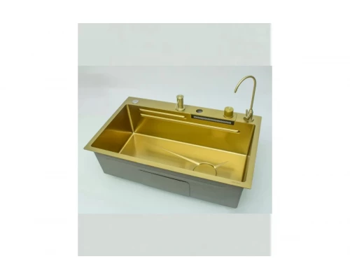 Мойка многофункциональная 75х46мм из нержавеющей стали без смесителя  Ganzer GZ46075-S